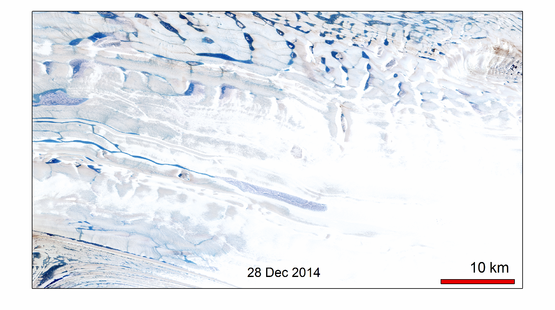 Animation of pond expansion on Amery Ice Shelf