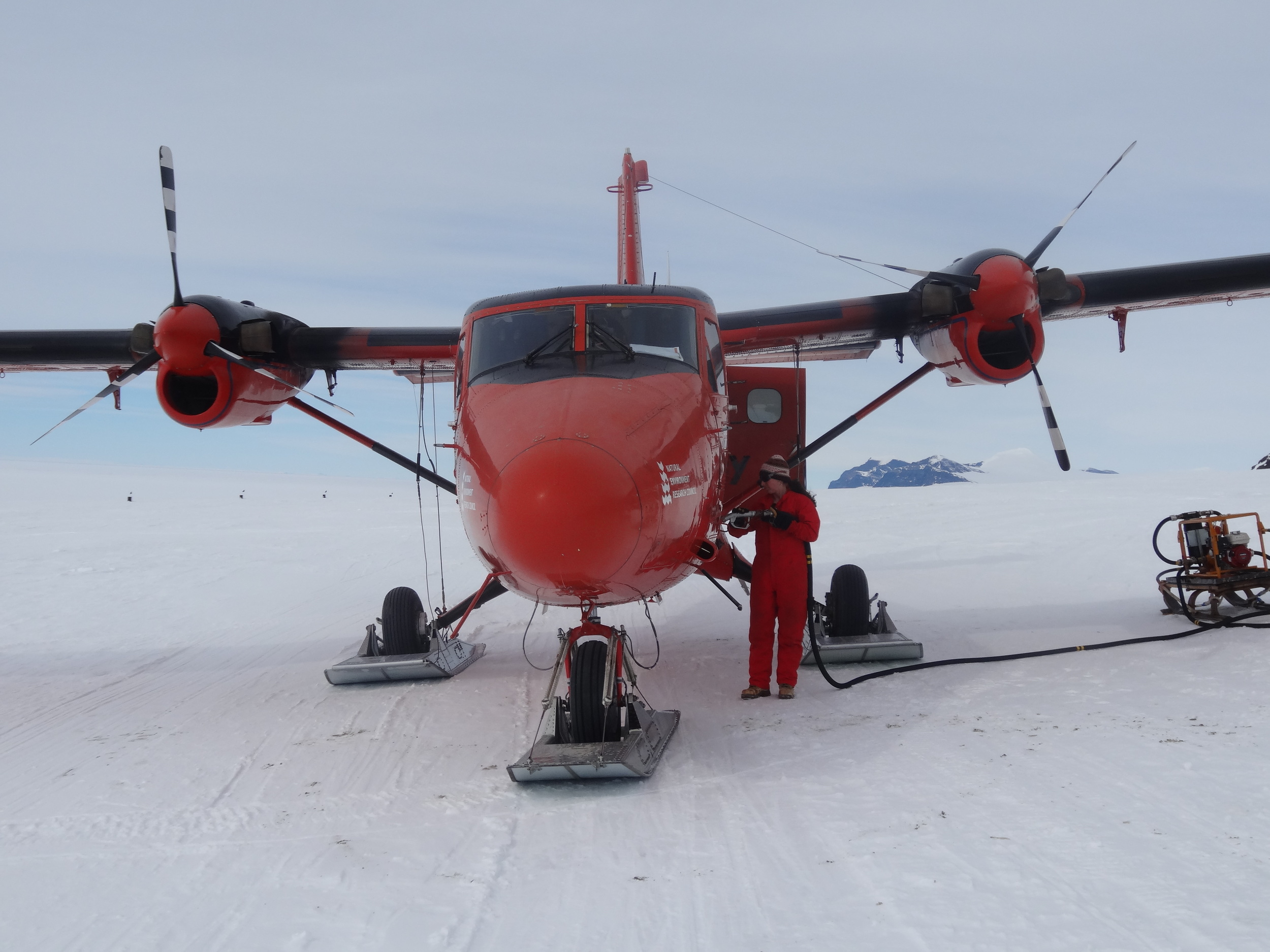 Antarctica fieldwork scene