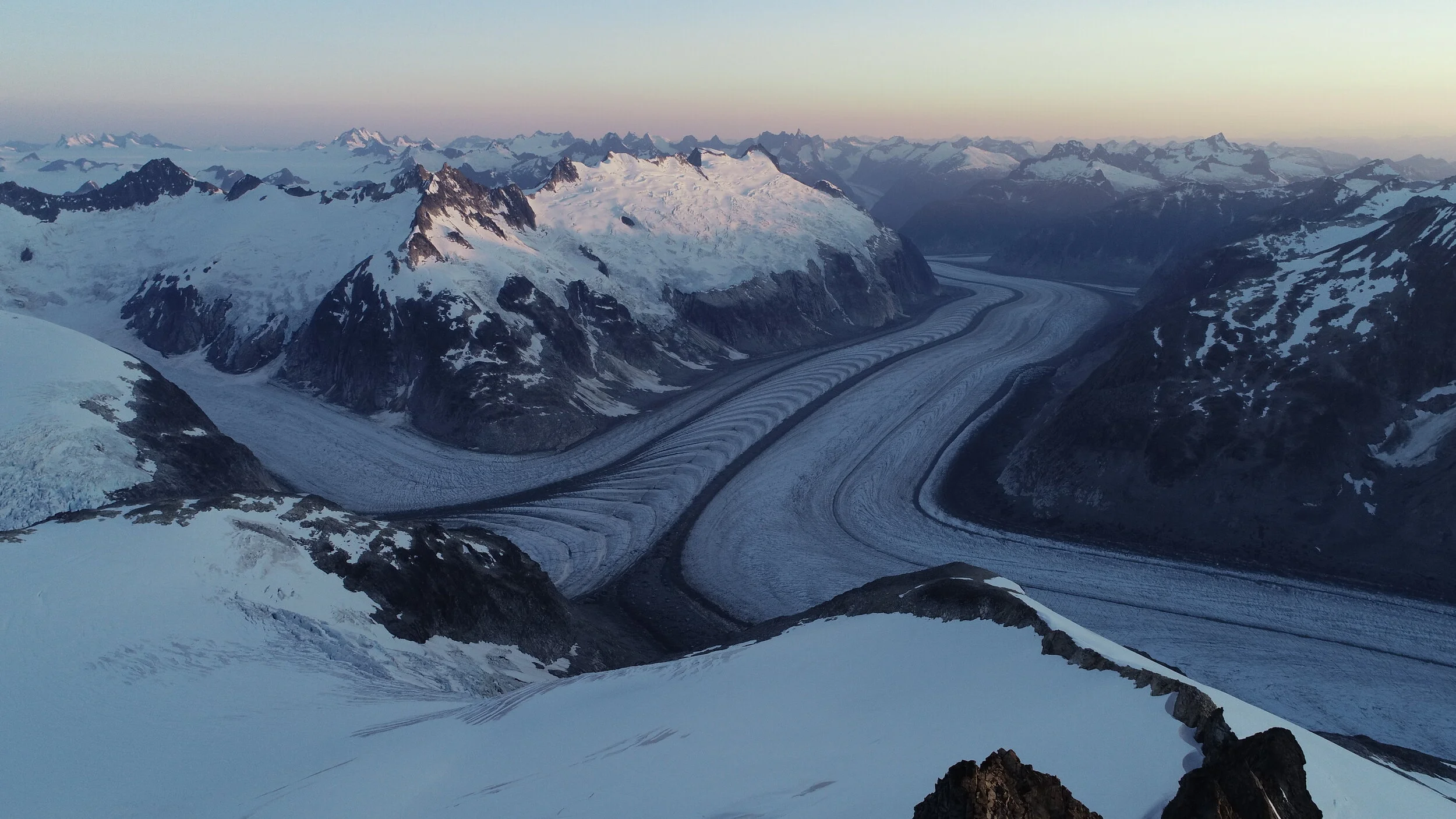 Gilkey Glacier from the air, Juneau Icefield