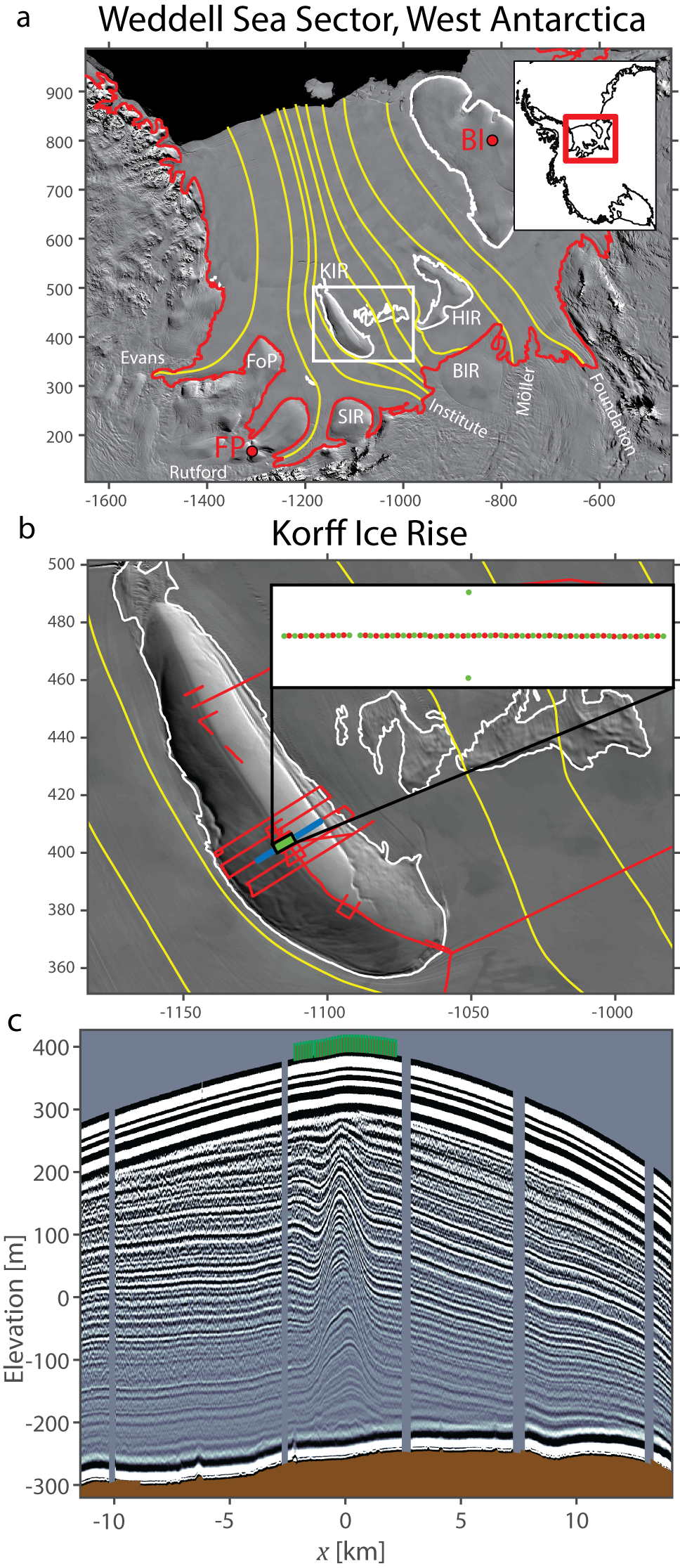 Satellite images of a large supraglacial pond on Amery Ice Shelf